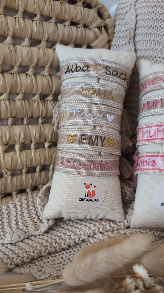 Le bracelet brodé